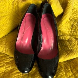 Kate Spade patent leather wedges